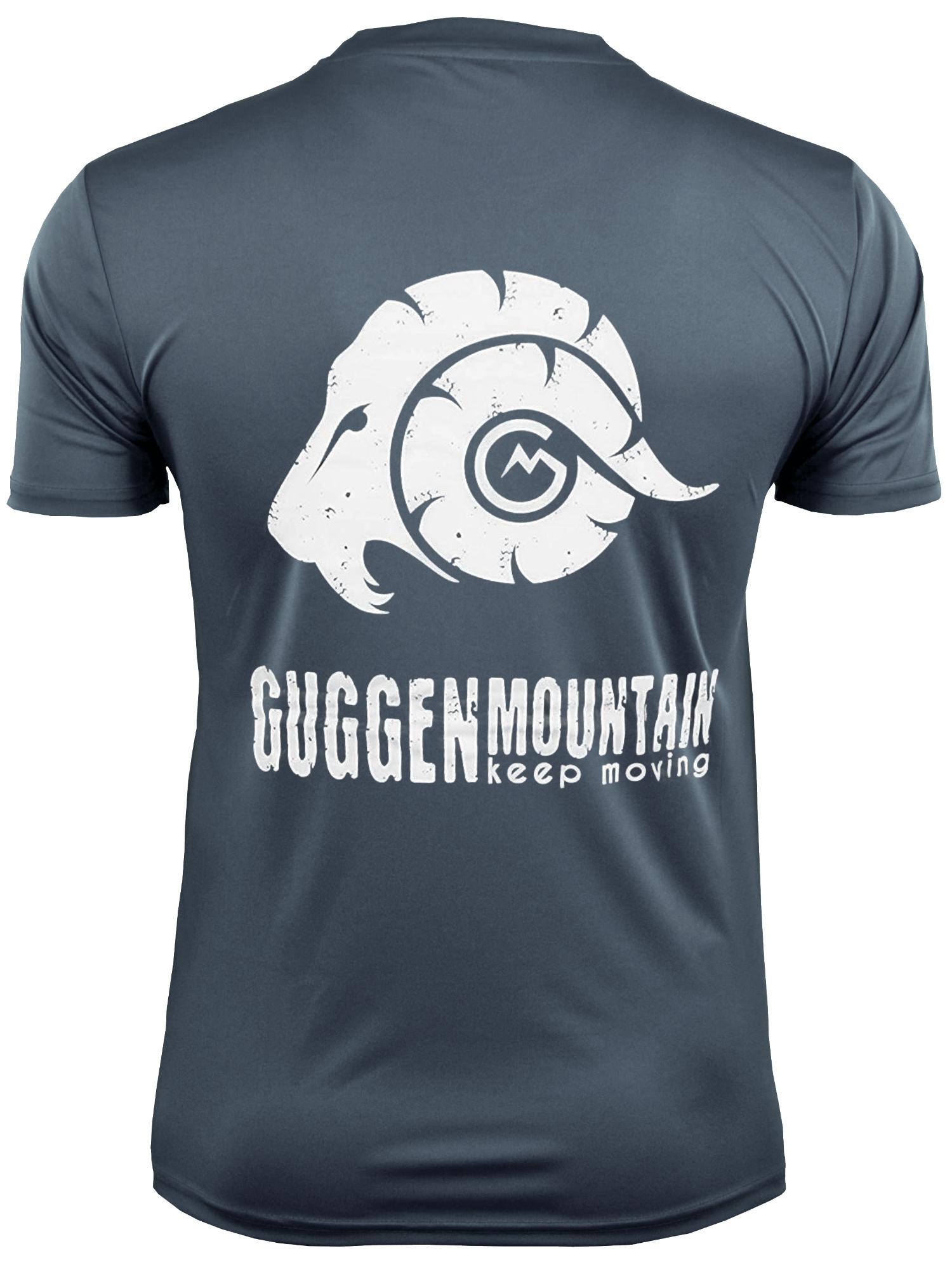 Herren Fitness Funktionsshirt T-Shirt mit Logo Sport Outdoor Grau