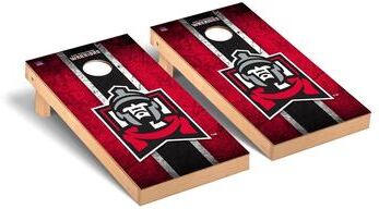 Skip's Garage East Stroudsburg Warriors Vintage Cornhole Board Set