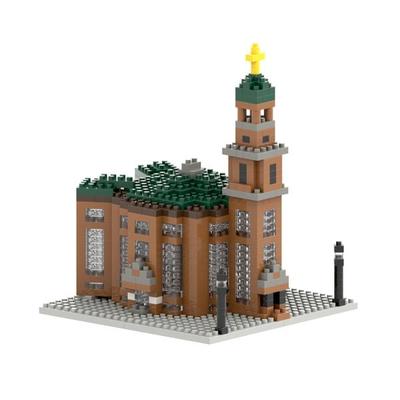 BRIXIES 200172 - Frankfurter Paulskirche, 3D Konstruktionsbausatz aus Ministeinen, 751 Teile