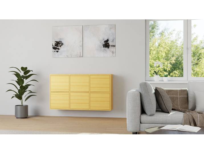 Commode suspendue sur mesure Aulne Naturel huilé
