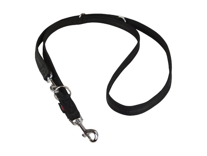 Hundeleine 180 cm, 25 mm, Schwarz , schwarz, B:2,5cm L:1,8m, Kunststoff, Leinen, Hundeleine