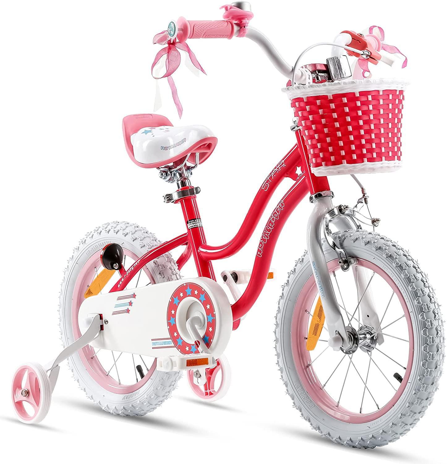 Kinderfahrrad 12 Zoll, rosa, Stützräder, Rücktrittbremse