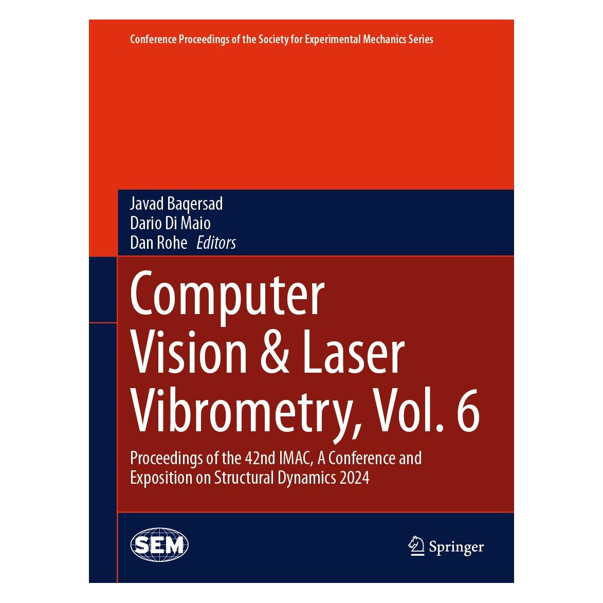 Springer Computer Vision & Laser Vibrometry, Vol (Englisch, Hardcover, Dan Rohe, Dario Di Maio, Javad Baqersad) (9783031681912)