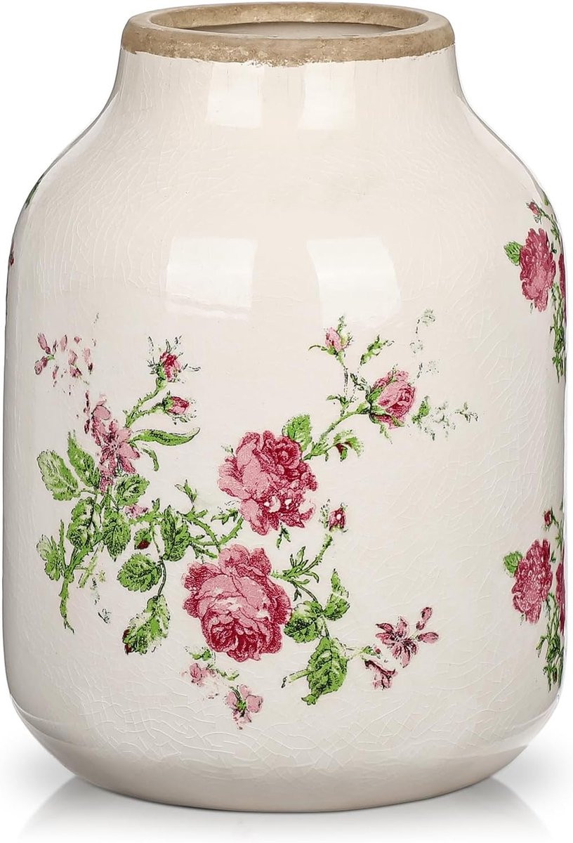 Rom Vintage Keramische Bloemenvase - 21 cm