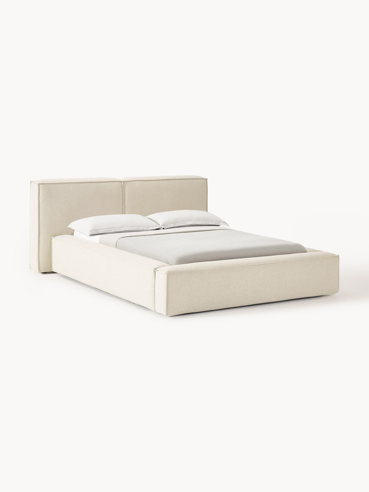 Westwing Collection Lennon Gestoffeerd bed 140x200 cm