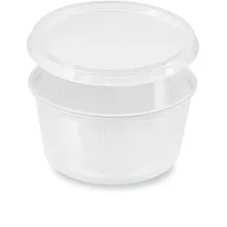 Rundbecher (PP) klar 250ml + Deckel [250 Sets]