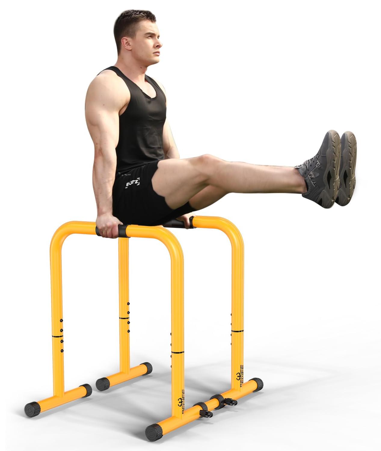Dipstation - Höhenverstellbar - Maximale Belastbarkeit: 180 kg - Legierter Stahl