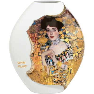 Dekovase GOEBEL "Adele Bloch Bauer", bunt, B:10cm H:20cm T:16,5cm, Porzellan, Vasen