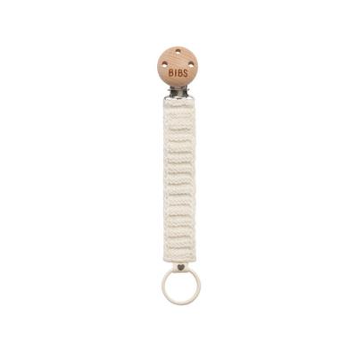 Bibs Fopspeenketting Knitted Ivory 1 St Schnullerkette