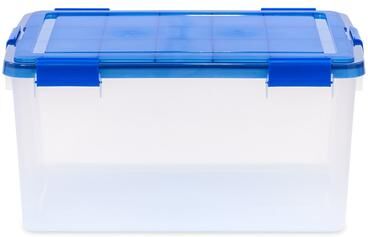 IRIS USA® 62 Qt./15.5 Gal. WeatherPro Clear Plastic Storage Tote - 62 qt