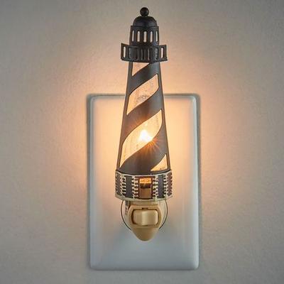 Park Designs Cape Hatteras Lighthouse Nightlight Black , Black