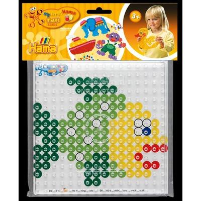 Beutel mit Stiftplatte großes Quadrat + Vorlage, Maxiperlen