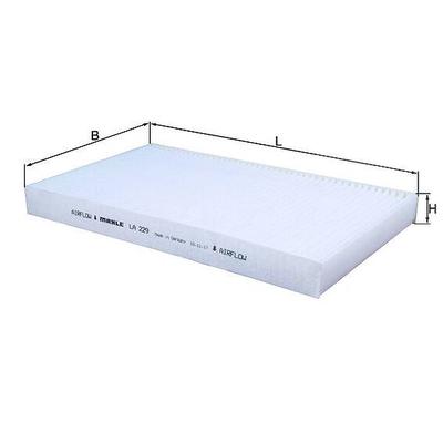 Mahle Filter, Innenraumluft [Hersteller-Nr. LA229] für Mercedes-Benz
