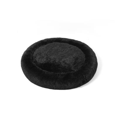 Hundebett OTTO HOME "Cloudy", schwarz, B/H/L: 70cm x 13cm x 70cm, Tierbetten, Kuscheliges Plüschbett mit weichem Rundrand