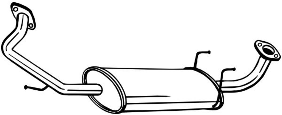 Bosal Silenziatore centrale 281-357