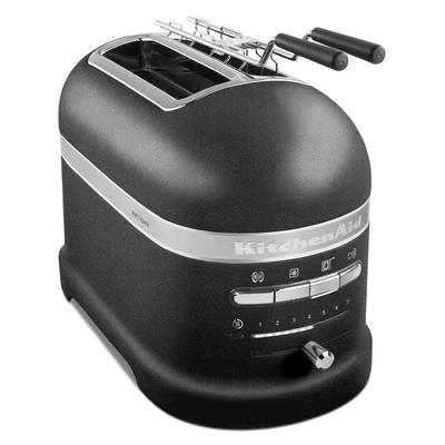KITCHENAID Toaster "5KMT2204EBK Gusseisen Schwarz", schwarz (gusseisen schwarz), B:18cm H:22,5cm T:33cm, Toaster, mit Sandwichzange