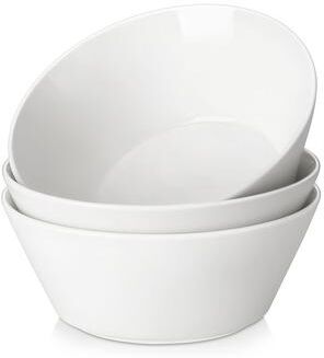MALACASA TARA Speckled 3-Piece Stoneware Serving Bowl Set