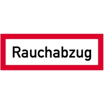 Schild Rauchabzug, Kunststoff, 297x105 mm