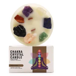 Large Chakra Crystal Candles - Seven Charkra