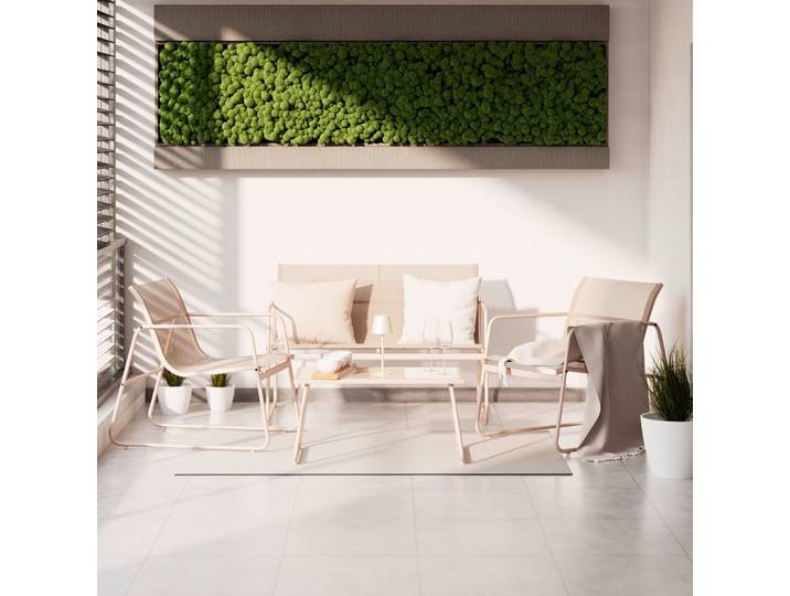 Gartenset Alin Beige, 4-teilig