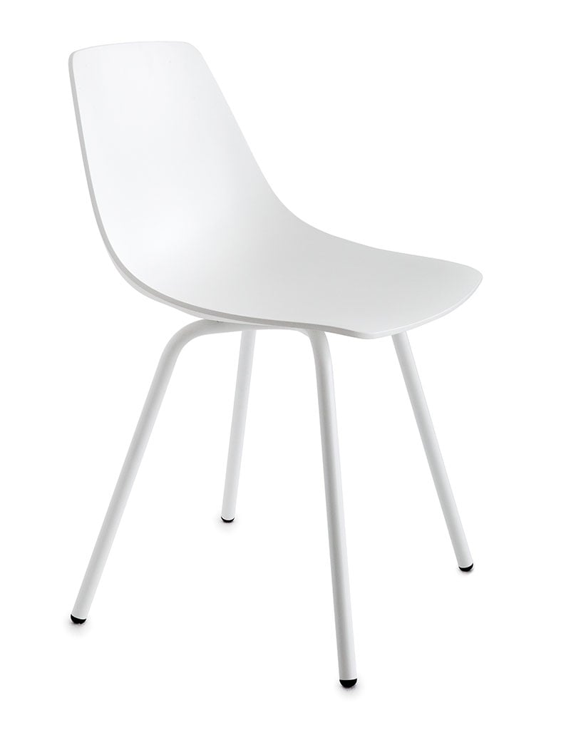 Lapalma Miunn S161 Stuhl (weiß lackiert, Baydur weiß) weiß lackiert | Baydur weiß S160WBW