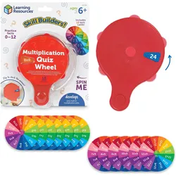 Learning Resources Skill Builders Multiplication Quiz Wheel