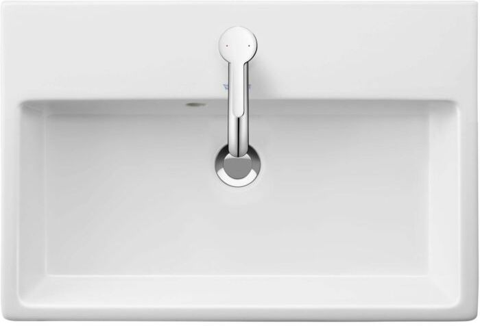 Duravit Vero Air Möbel-Waschtisch 2368600000 60x40cm, mit Hahnloch, mit Hahnlochbank, mit Überlauf, weiß