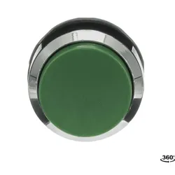 ABB MP3-30G Drucktaster, grün, hoch-tastend, Frontring, Metall verchromt nicht beleuchtbar