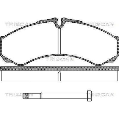 Triscan Bremsbeläge hnten (Satz) [Hersteller-Nr. 811015013] für Iveco