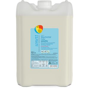 Sonett Waschmittel Color Sensitiv, DE5051, flüssig, ökologisch, Kanister, 10 Liter, Waschladungen 142