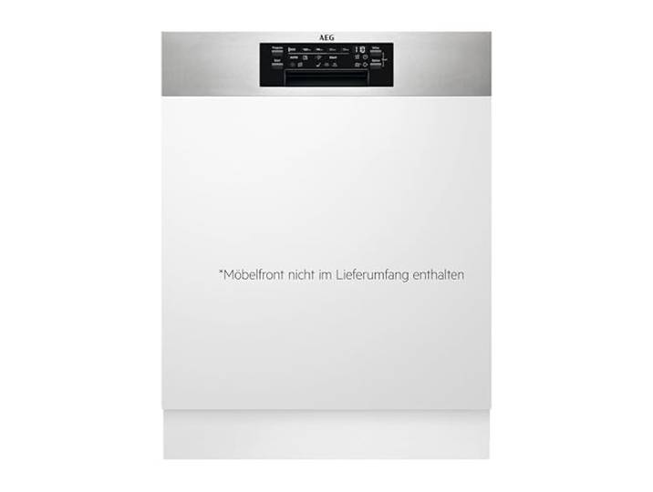 AEG Teilintegrierter Geschirrspüler 60cm, Spülmaschine Serie 7000: mit Glasschutz, Energieklasse B, Besteckschublade, personalisierte Zeit-Steuerung, leise 42dB, Wasserstopp, 14 MG, FEE7571APM