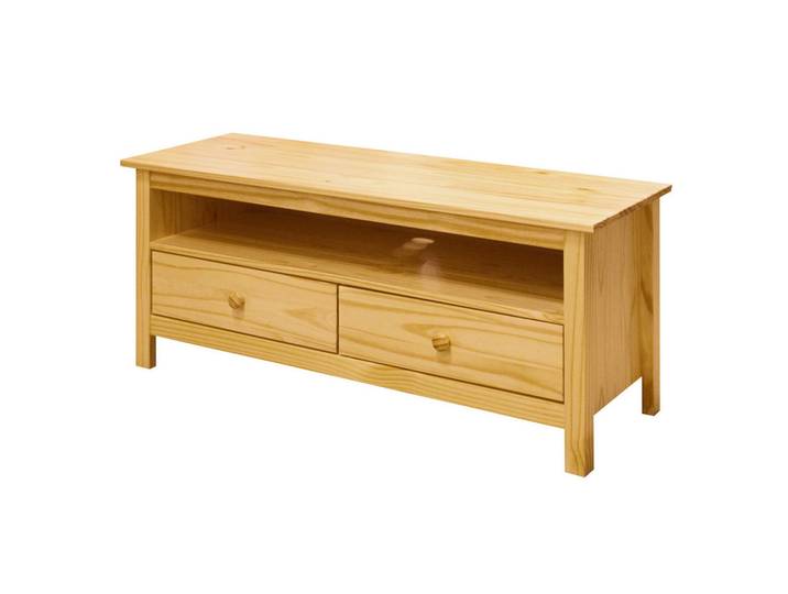 Livetastic Lowboard, Natur, Holz, Kiefer, massiv, 2 Schublade(n) Schubladen, 110x47x39 cm, Holzmöbel, Kleinmöbel Holz, Holzkommoden, Lowboards Holz