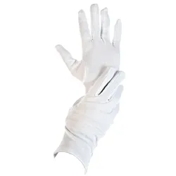 Franz Mensch 12 Schutzhandschuhe Baumwolle L, waschbar weiß