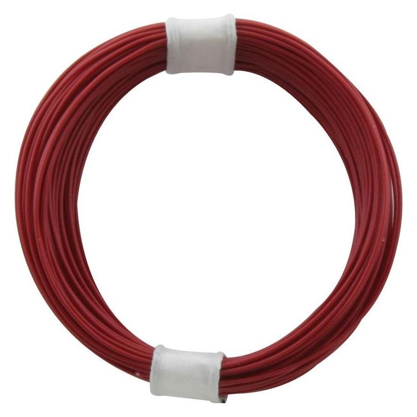 Donau Kupferschalt Litze hochflexibel 0,04 mm² / 10 m rot (10 m) (112-0)