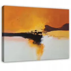 LEINWANDBILD Abstrakt Dachboden Orange 120x80 cm