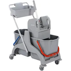 Brand Reinigungswagen SCPEC36BD 2x18 l grau, Reinigungsutensil, Grau