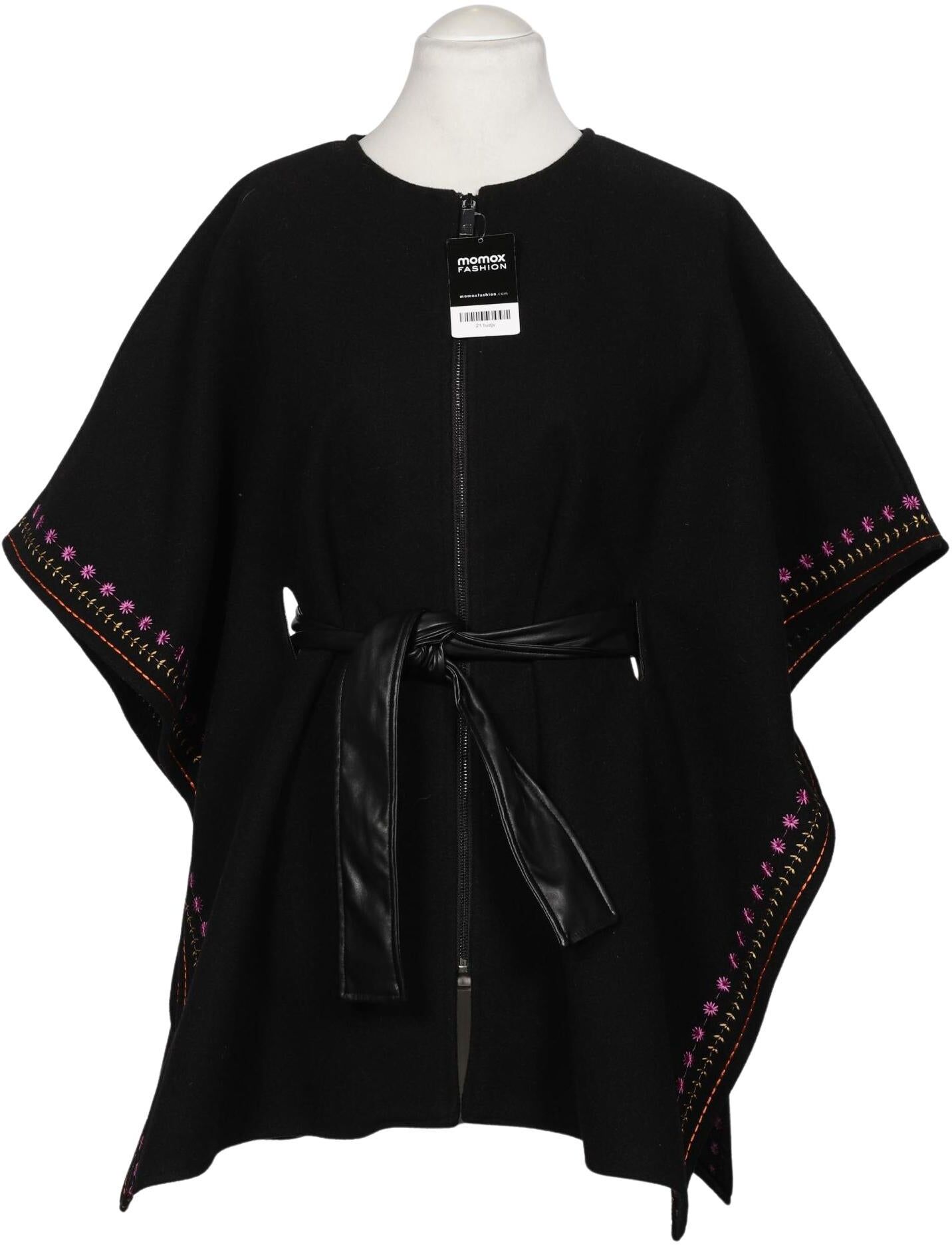 Desigual Damen Mantel, Schwarz, Gr. Onesize, Synthetik - Second Hand