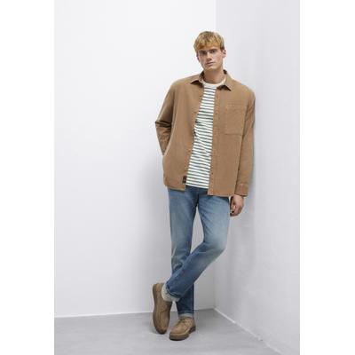 Straight-Jeans MAVI "MARCUS", Herren, Gr. 30, Länge 30, blau (mid shaded vintage), 99% Baumwolle, 1% Elastan, slim fit normal, Jeans Straight-Jeans, Slim Straight Jeans