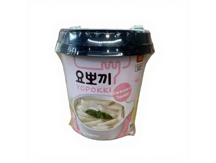 Yopokki Koreaanse Gebakken Rijstcake Room Bacon Smaak - 120 g