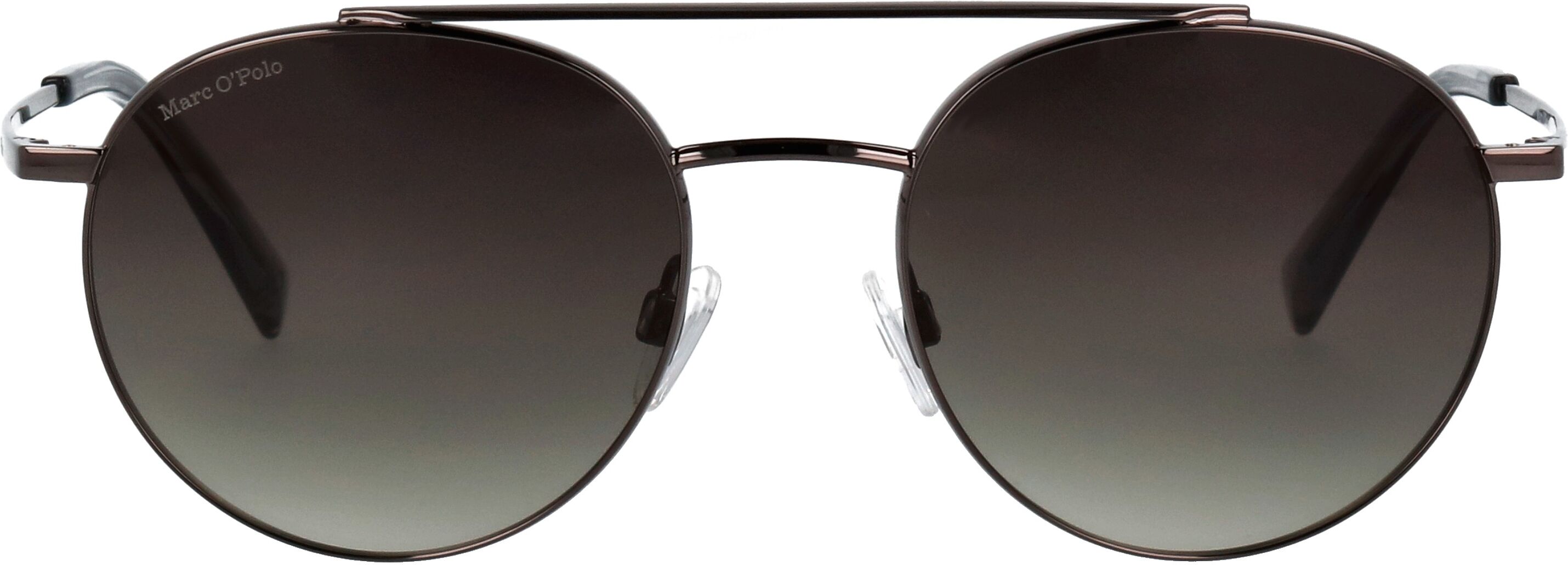 Marc O' Polo Sonnenbrille MARC O'POLO "Modell 505127", Damen, schwarz (dunkles silber), leicht glänzend, metallic, Sonnenbrillen Sonnenbrille, Panto dunkles silber Einheitsgröße