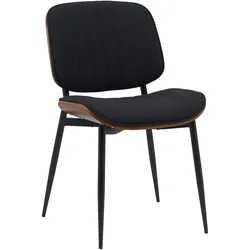 CLP Besucherstuhl Tiffin Stoff   Farbe: walnuss/schwarz, Material: Stoff