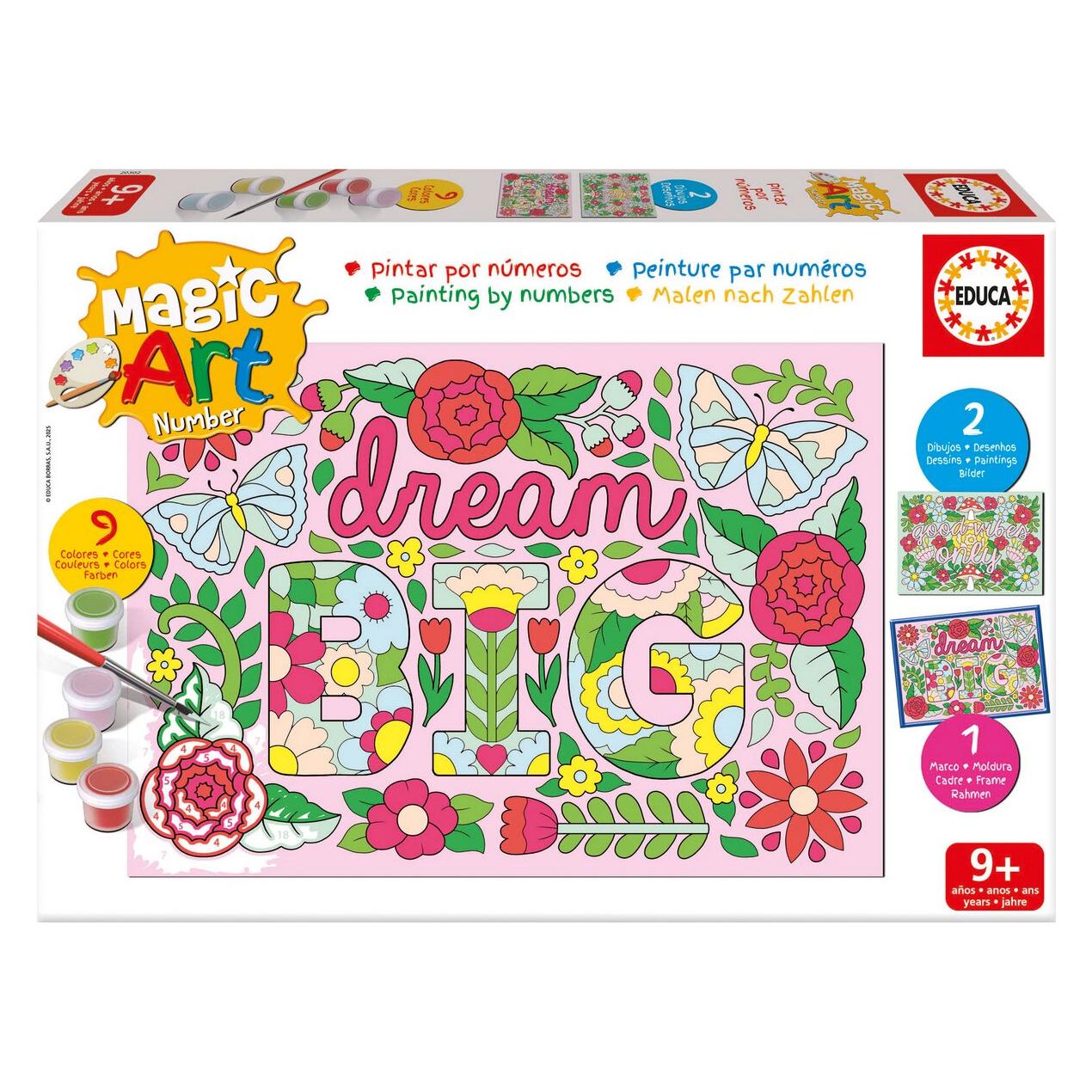 Educa Malovin nach Zahlen sortiert: Flowers (20302)