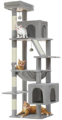 Uplifted Finds Majestic 180cm Multi Level Estate For Large Cats gray