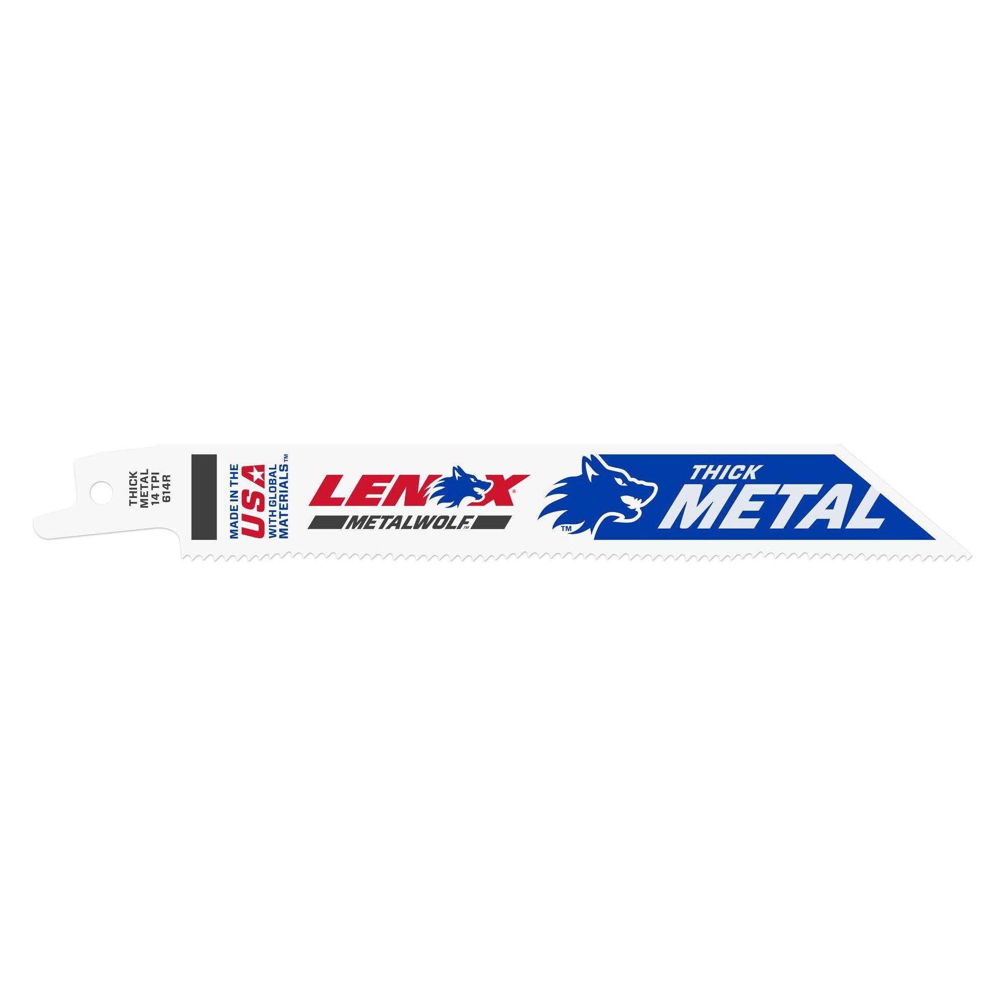 Lenox B614R 152 mm 14 TPI Bi-Metall Säbelsägeblatt für allgemeine (25 Stück) (20494B614R)