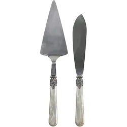 Chic Antique Linas Tortenheber & Kuchenmesser 2er-Set, L29 cm, antik champagne