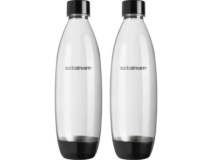Wassersprudler Flasche SODASTREAM DuoPack Fuse , transparent, 1.000ml, Kunststoff, Karaffen, Wassersprudler Flasche, Kunststoff,Ersatzflaschen für SodaStream Wassersprudler + PET-Flaschen