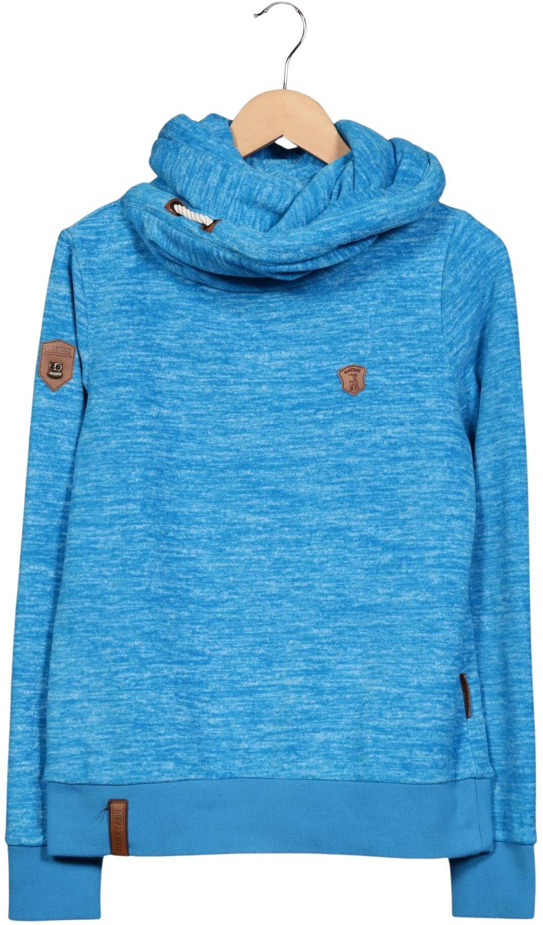 Naketano Damen Kapuzenpullover, Blau, Gr. M, Synthetik - Second Hand