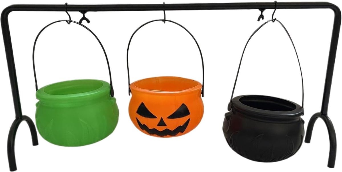 Snoepschaal Set met Heksenketel Thema - 3 Delig - Multicolor