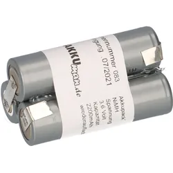 3,6V 2200mAh Akkupack Mignon AA Industrie-Akkus NiMH mit Lötfahne Akku