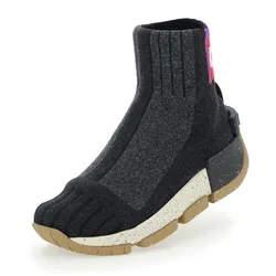 UYN Urquiola Urban Socken-Schuh mit beigefarbiger Sohle Damen anthracite melange 37